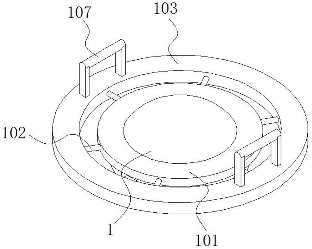 Vision test eye covering device for the ophthalmology department based on adjusting assembly