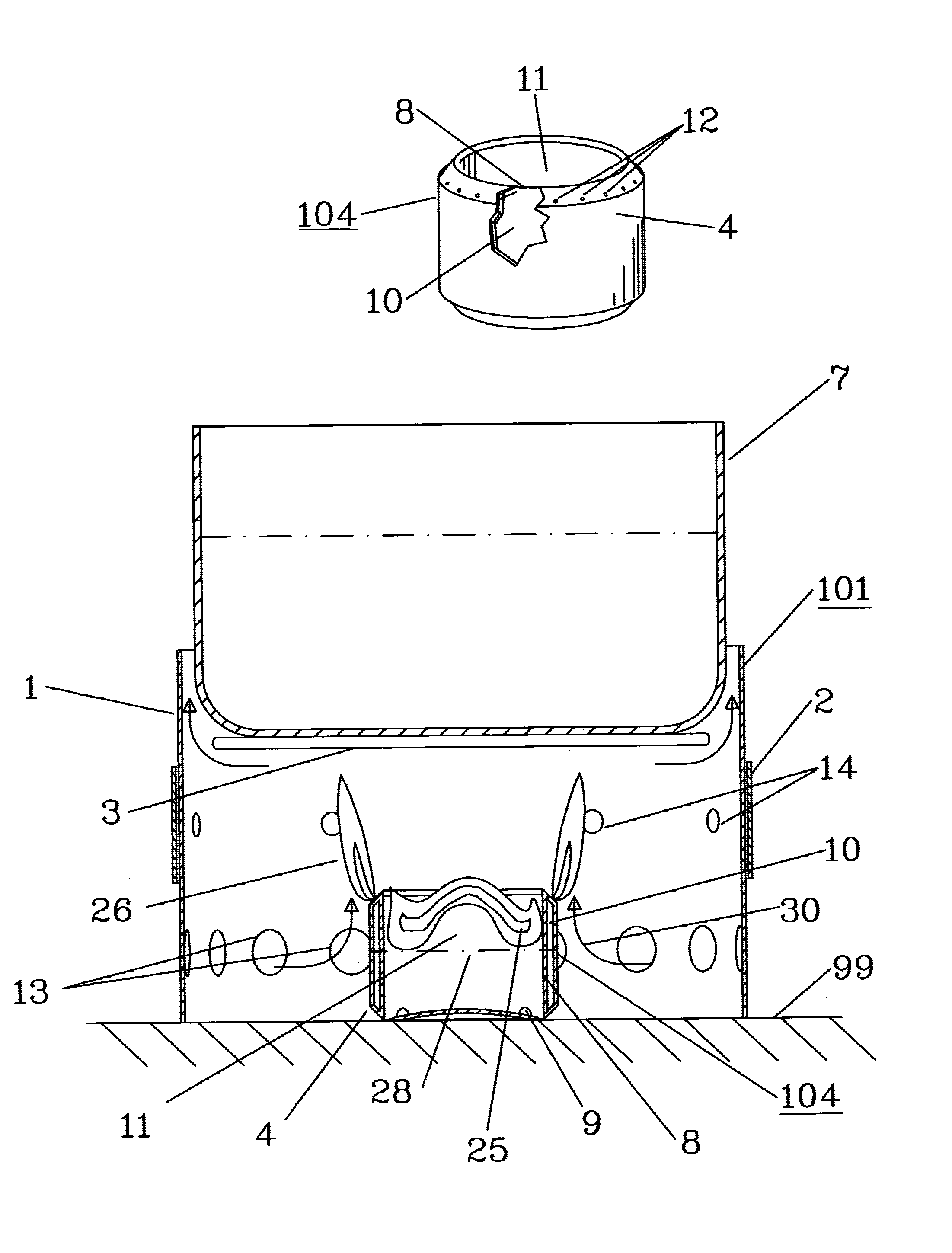 Lightweight, portable cooking stove