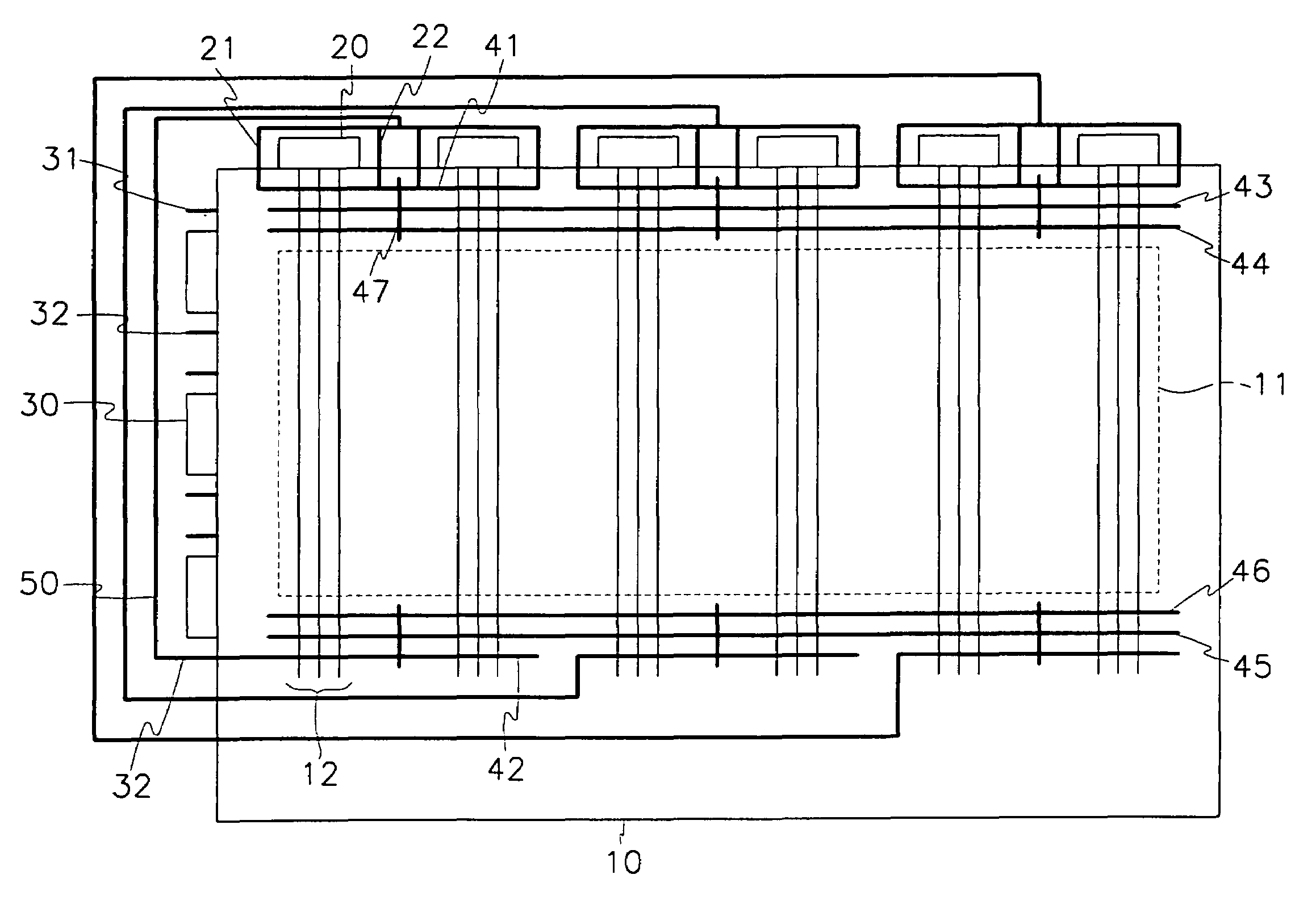 Thin film transistor array substrate for a liquid crystal display having repair lines