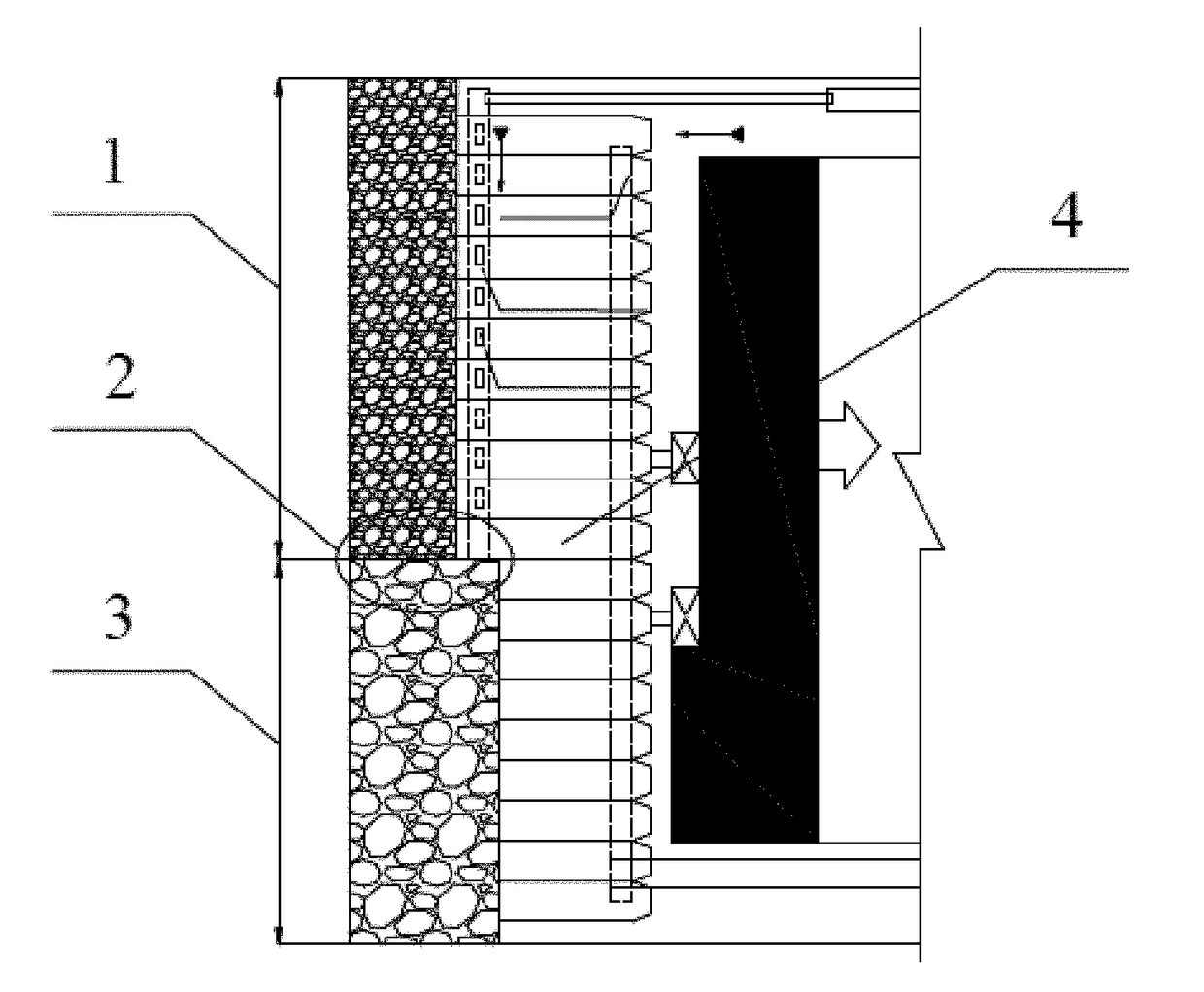 Method for designing supporting parameters of transition support for mixed mining face of filling and fully-mechanized mining