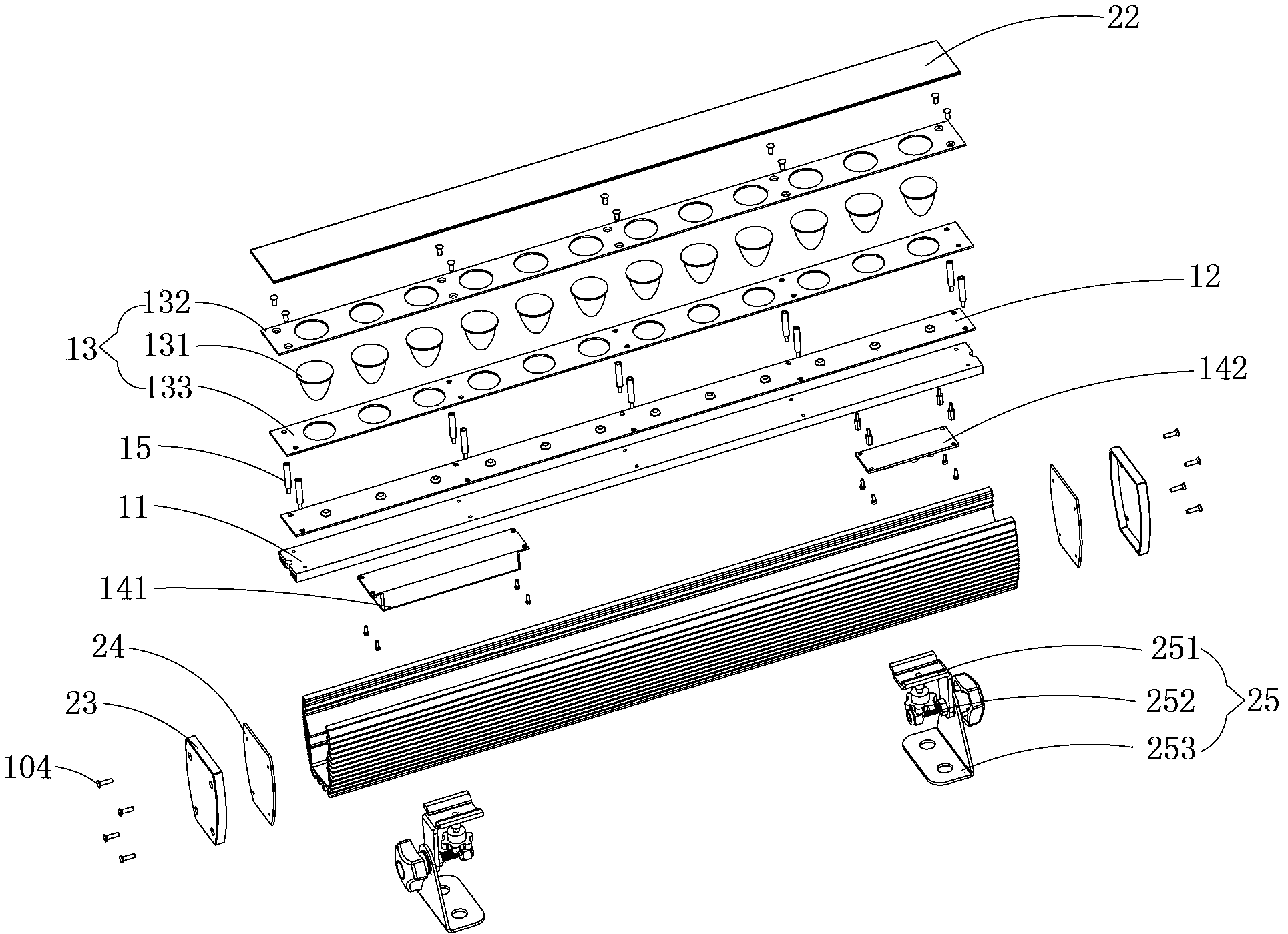 LED light source module with heat dissipation function and LED wall wash lamp