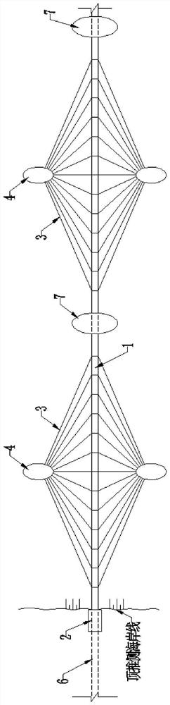 An external supply system for artificial island pipe joints used in the relay extension of floating tunnels