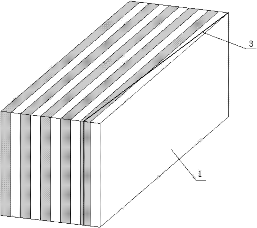 Manufacturing method of horizontal ultra-wide multicolored grain recombined decorative veneer