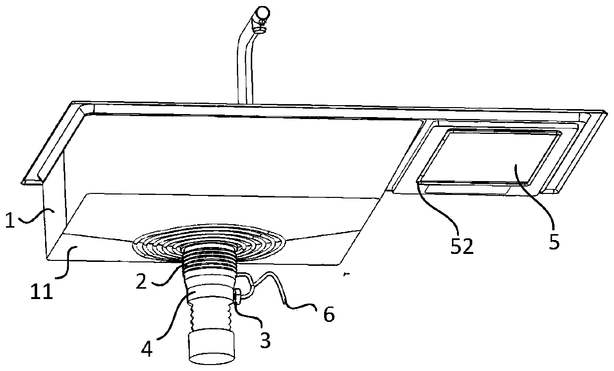 Water sink with disinfecting function