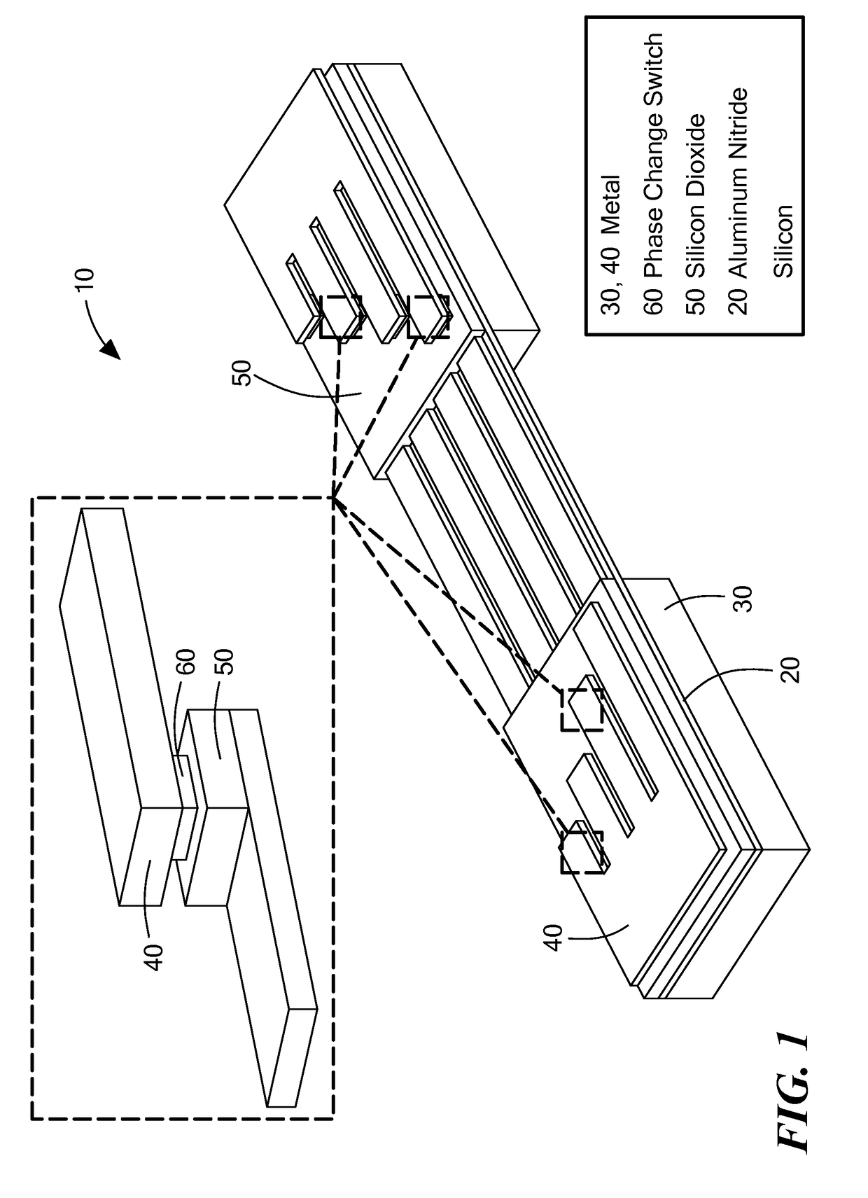 Piezoelectric MEMS Resonator with Integrated Phase Change Material Switches