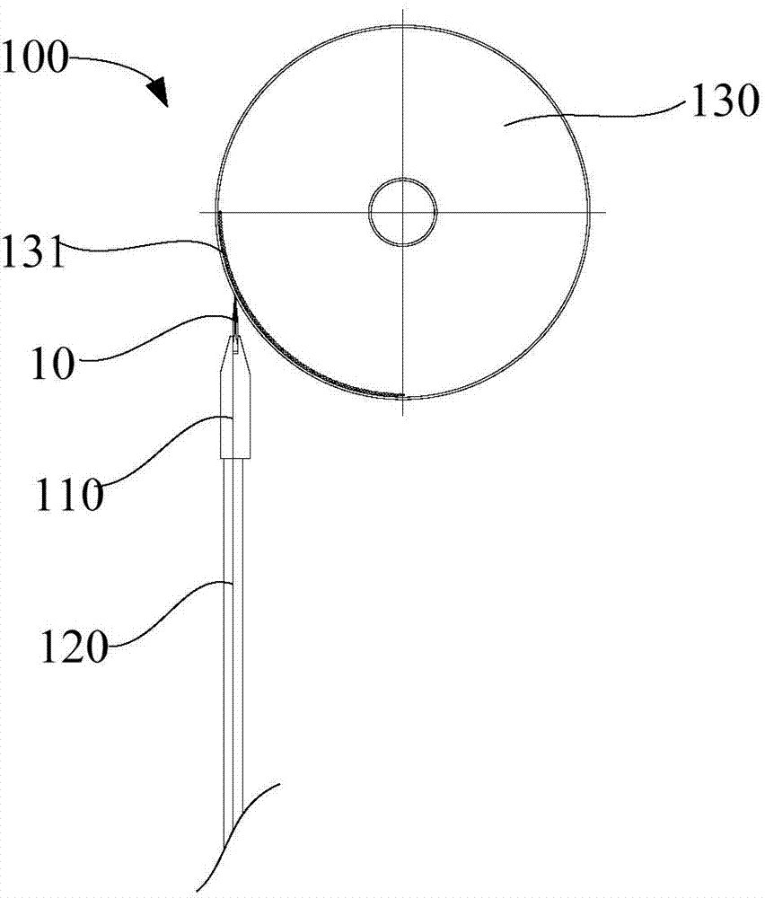 Edge forming device for ceramic tip