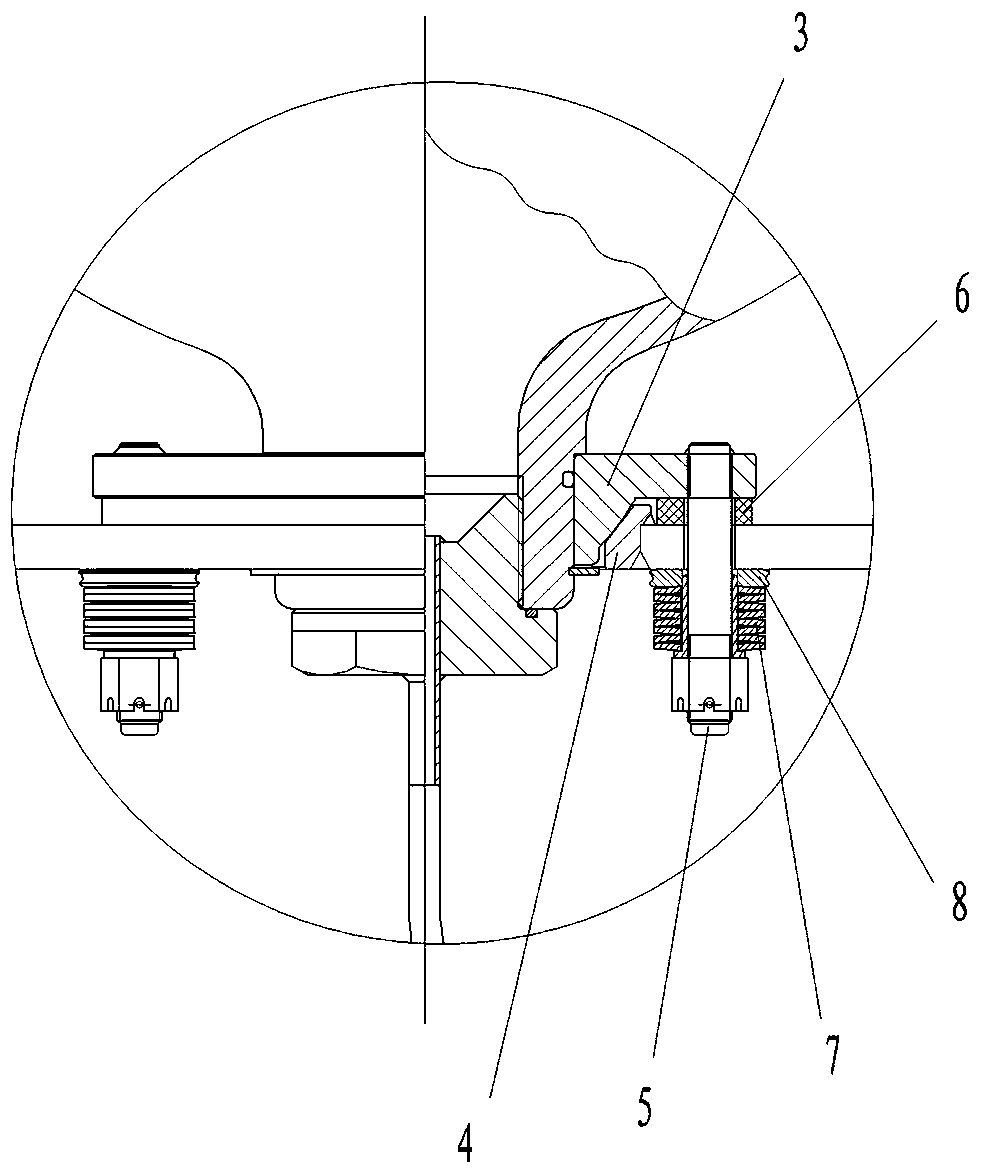 Sealing device for gas cylinder or cylindrical vessel marshalling unit of compressed natural gas (CNG) carrier and marshalling unit