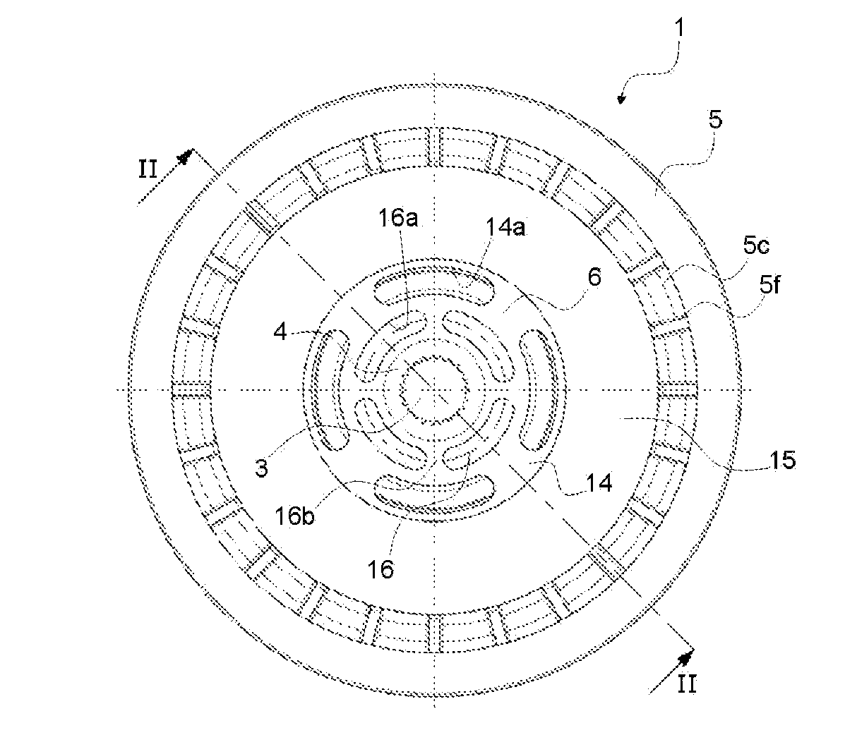 Pulley device, turning machine fitted with such a device and method of mounting such a device on a turning machine