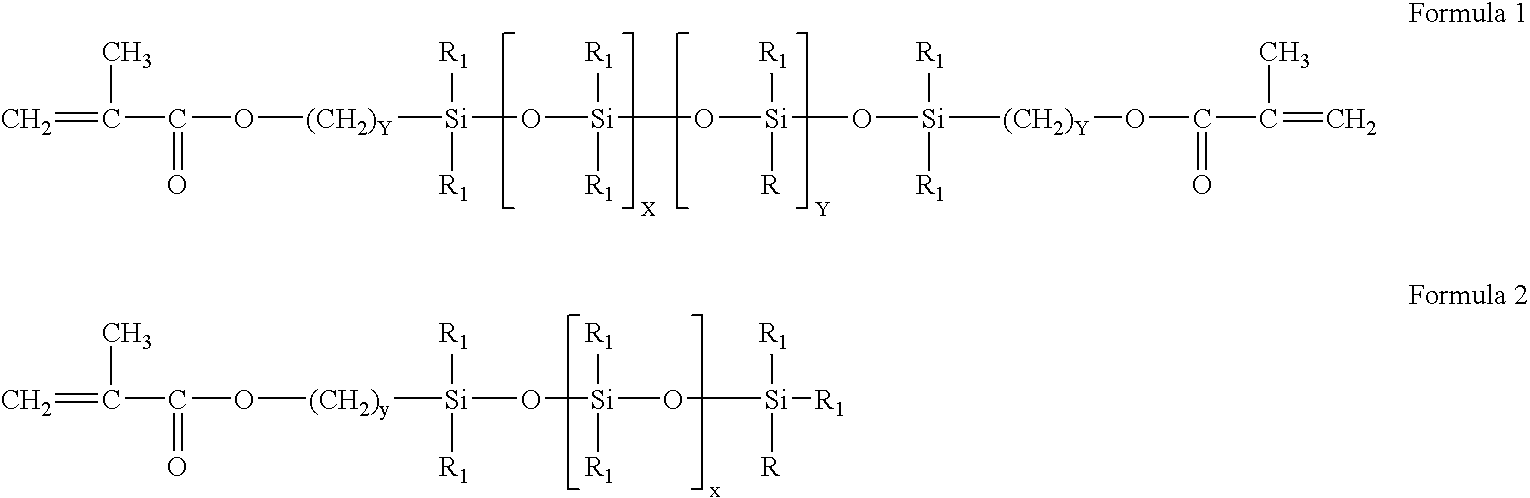 High refractive index aromatic-based siloxane difunctional macromonomers