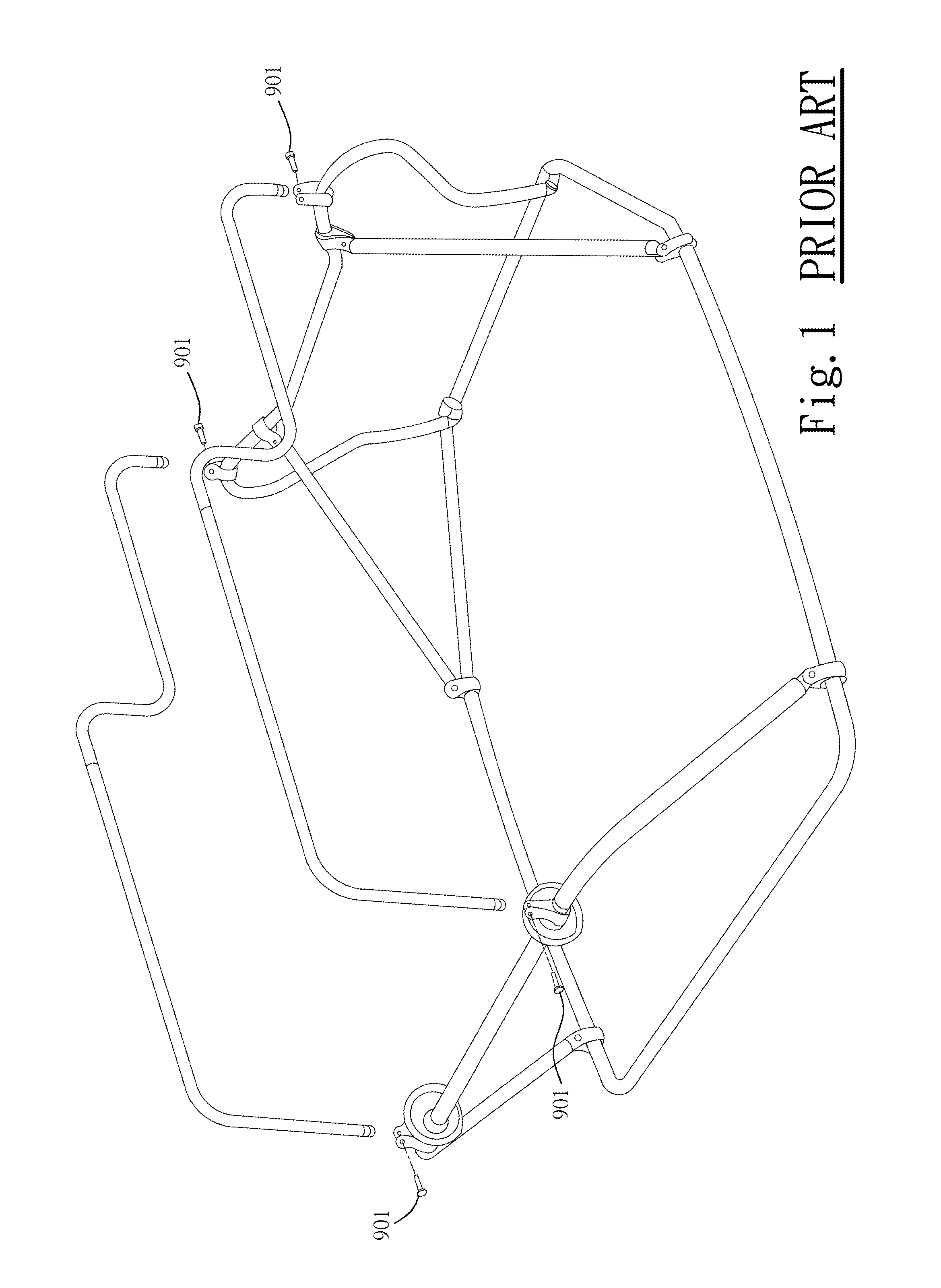 Easy fold layout hunting blind framework structure