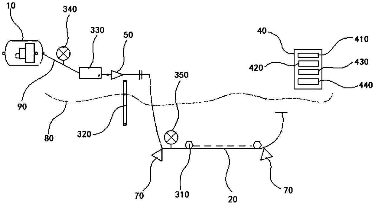 Bubble curtain contamination discharging system and control method for bubble curtain contamination discharging system