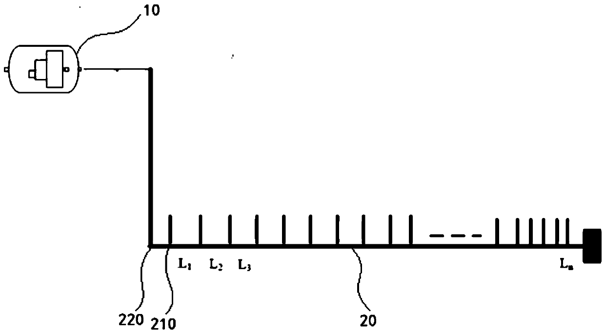 Bubble curtain contamination discharging system and control method for bubble curtain contamination discharging system