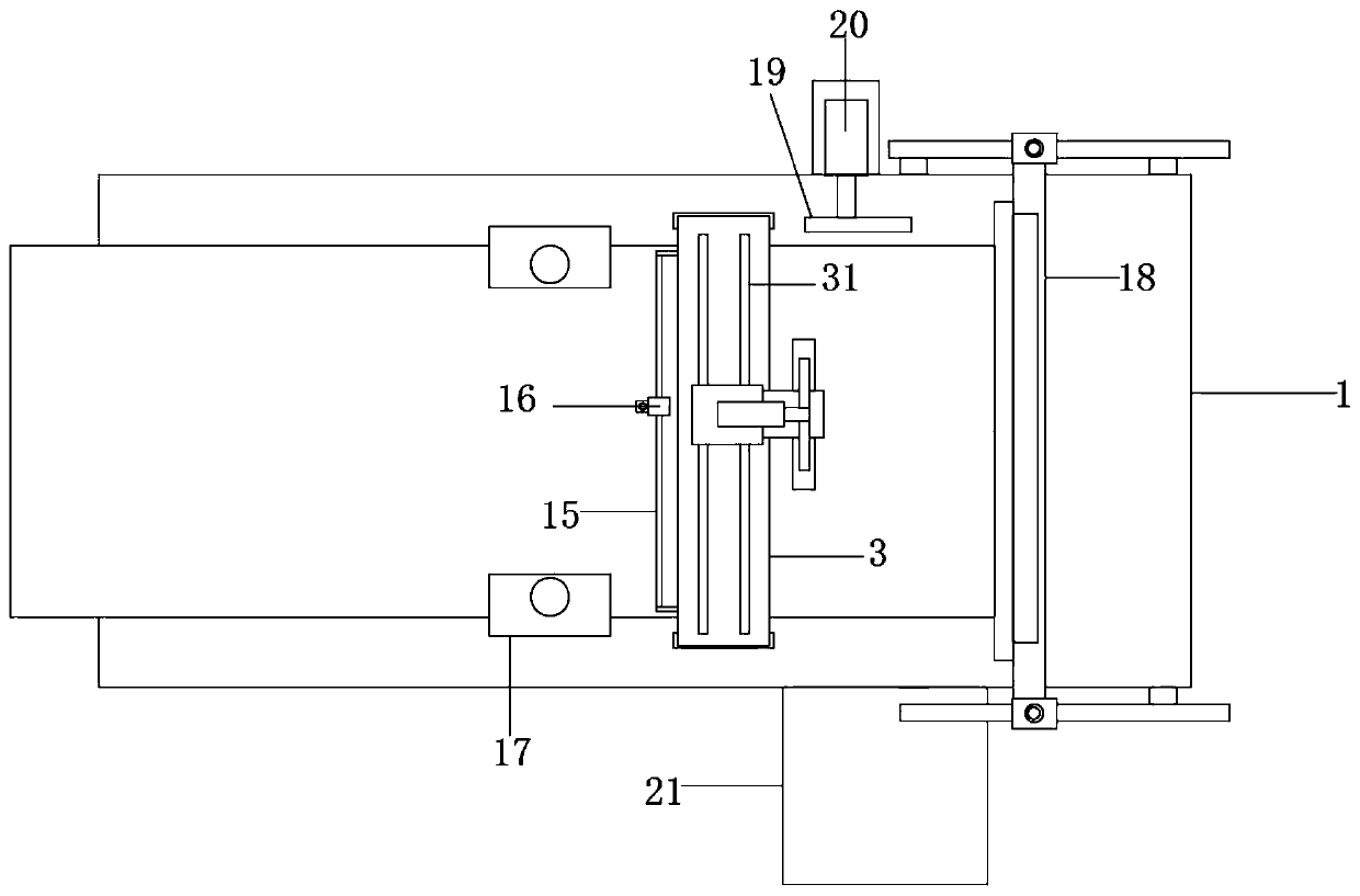 Cutting device with dust removal effect and used for PVC board machining