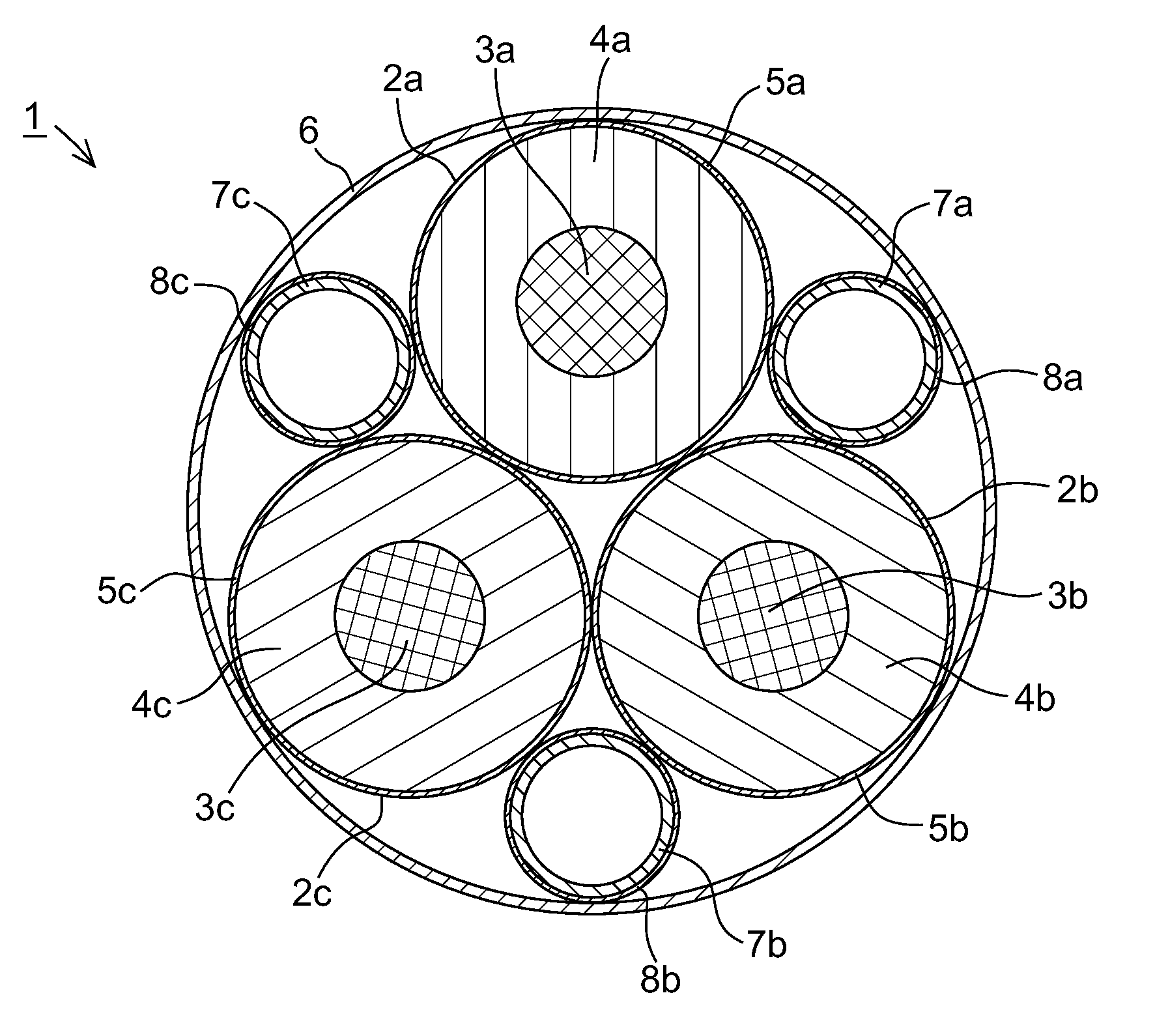 High voltage electric cable