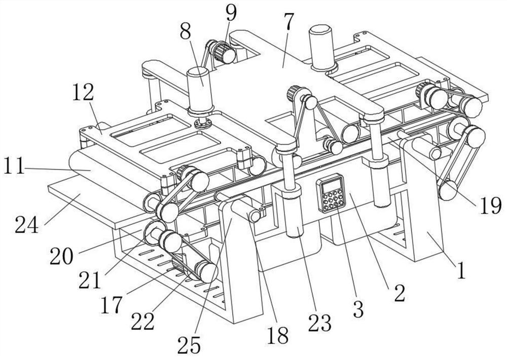 A pre-pressing mechanism for non-woven fabric processing