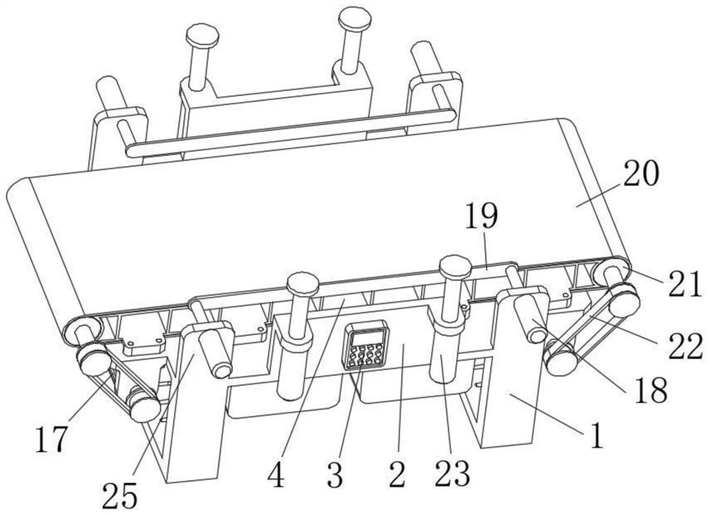 A pre-pressing mechanism for non-woven fabric processing