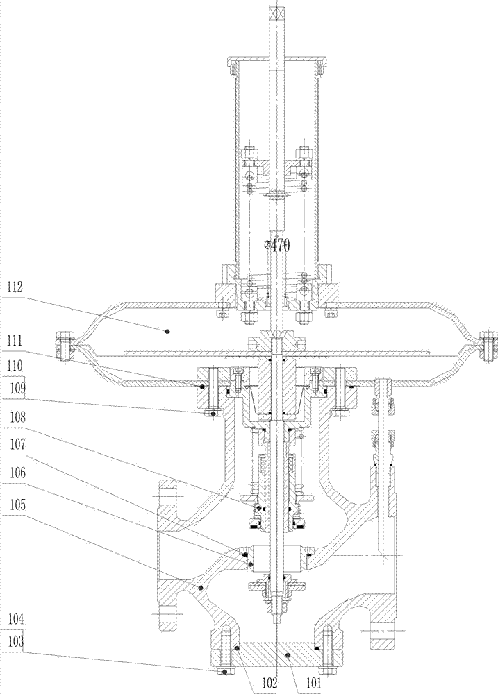 Integrated cut-off type pressure regulator