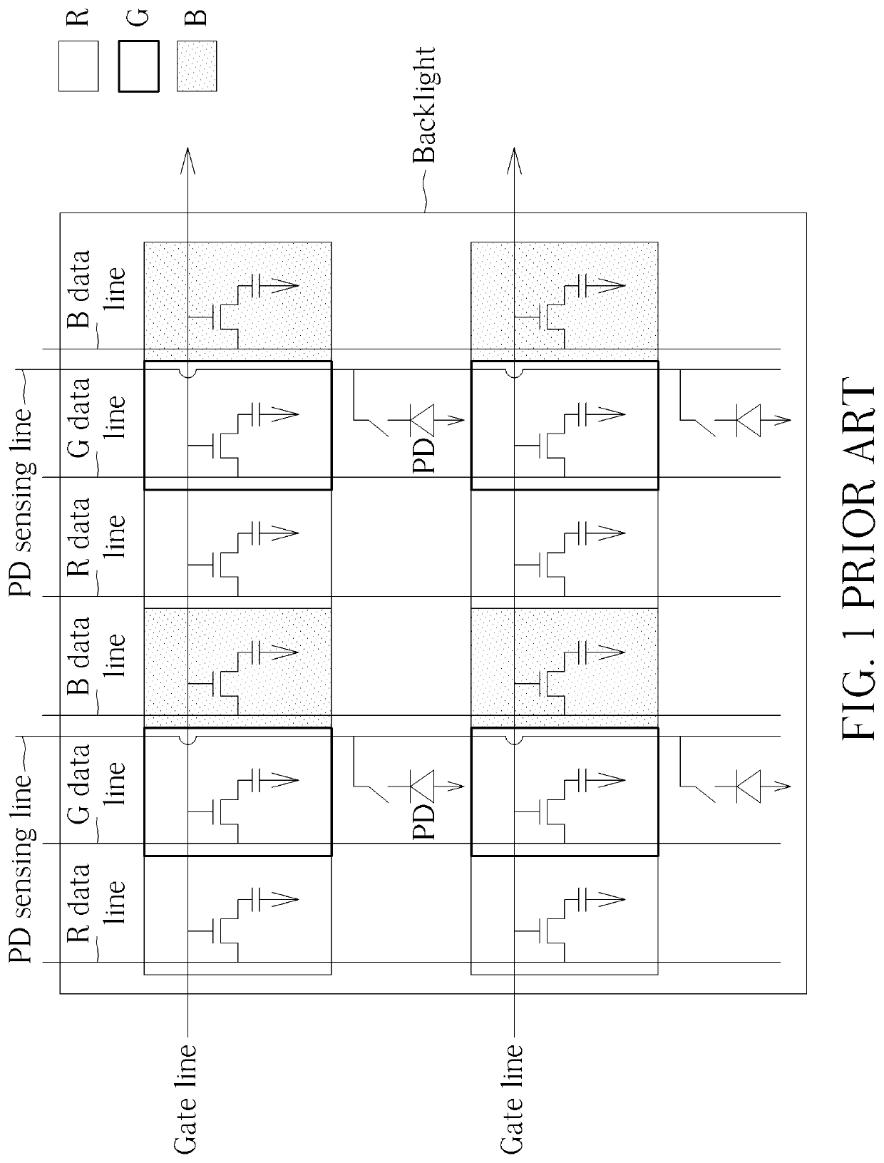 Display panel applicable to reducing noise coupling and enhancing sensing signal in optical fingerprint sensor thereof with aid of switch arrangement, and associated electronic device