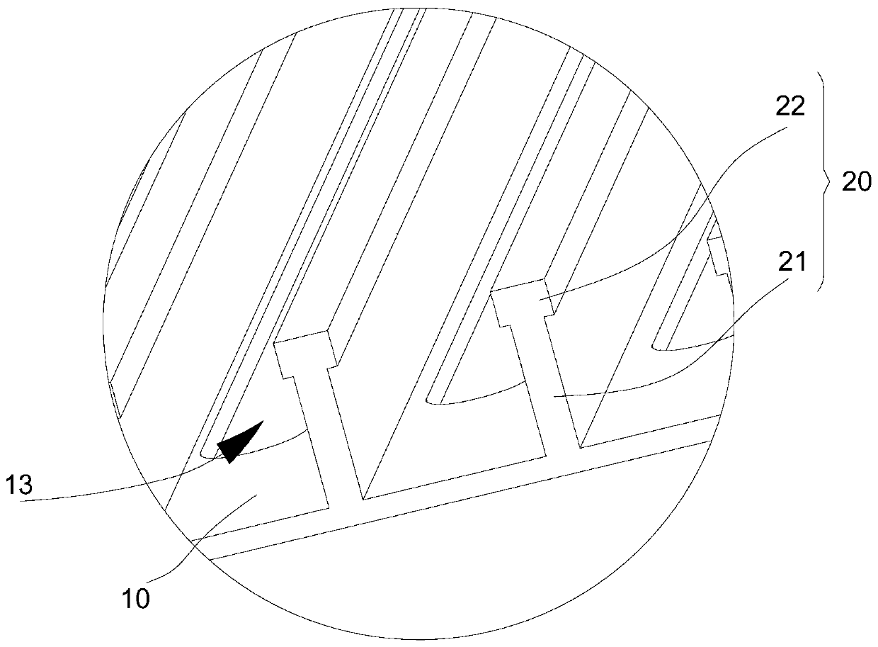 Air outlet grid and electric heater provided with air outlet grid