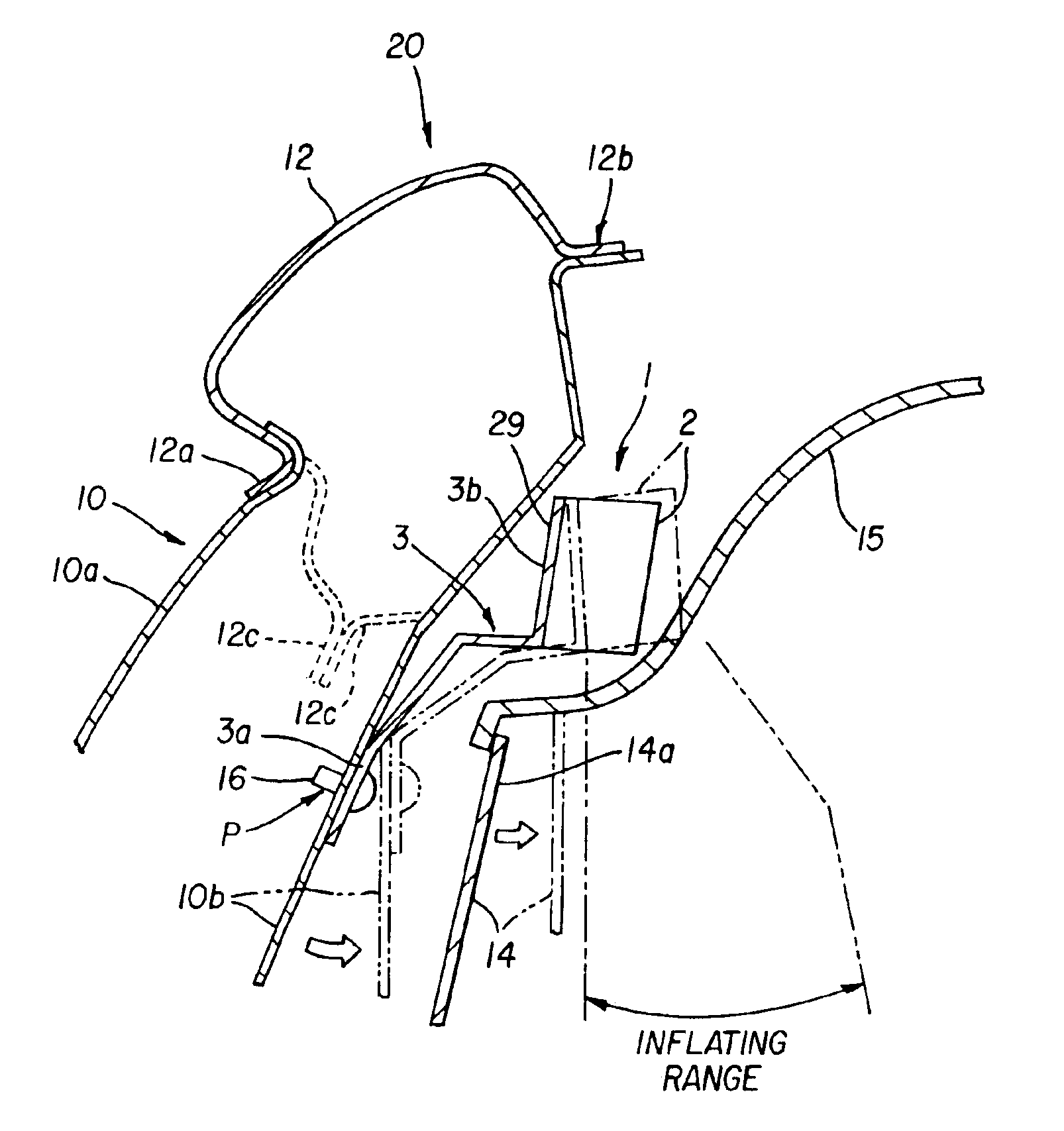 Occupant protective arrangement and a vehicle therewith