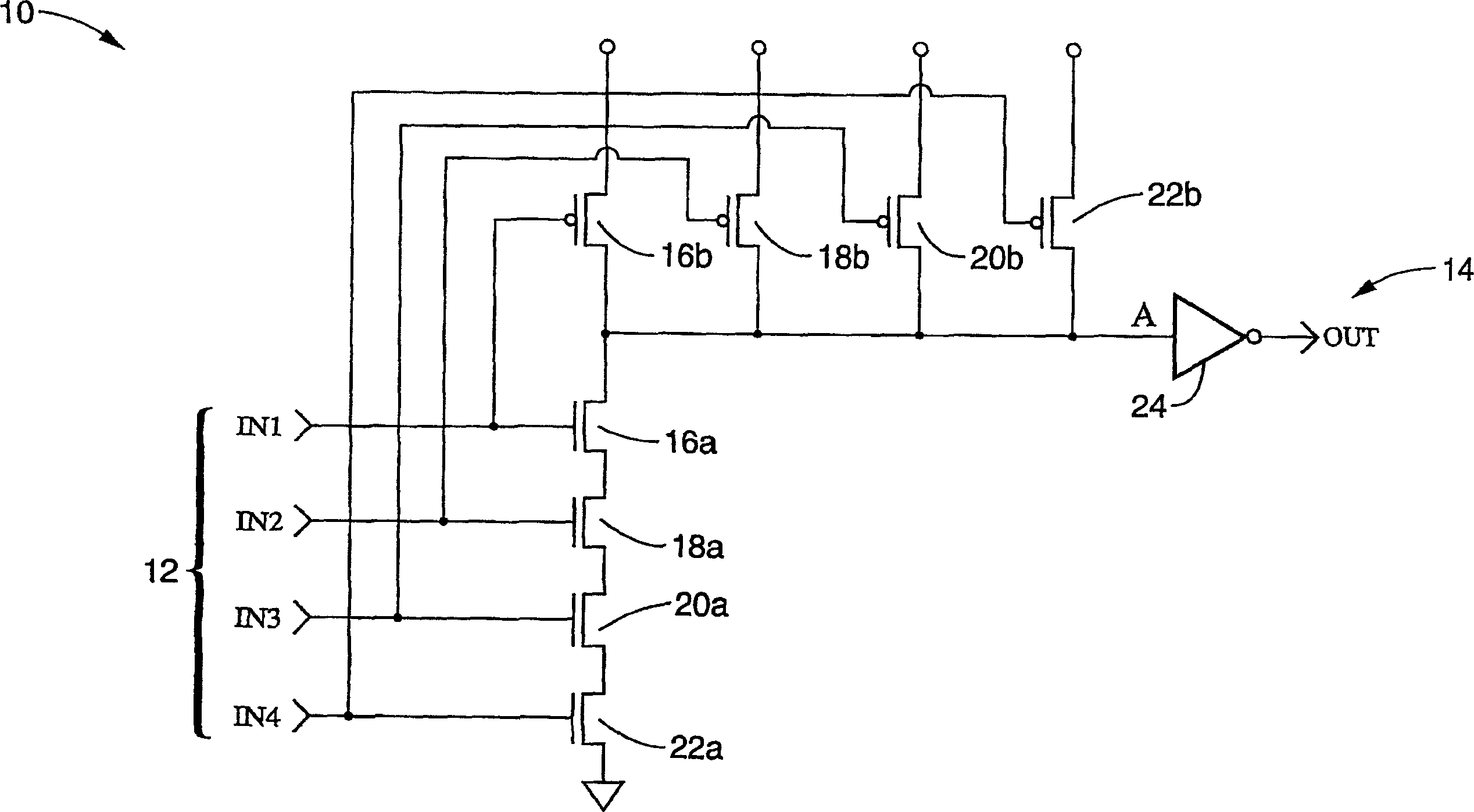 Event driven dynamic logic for reducing power consumption