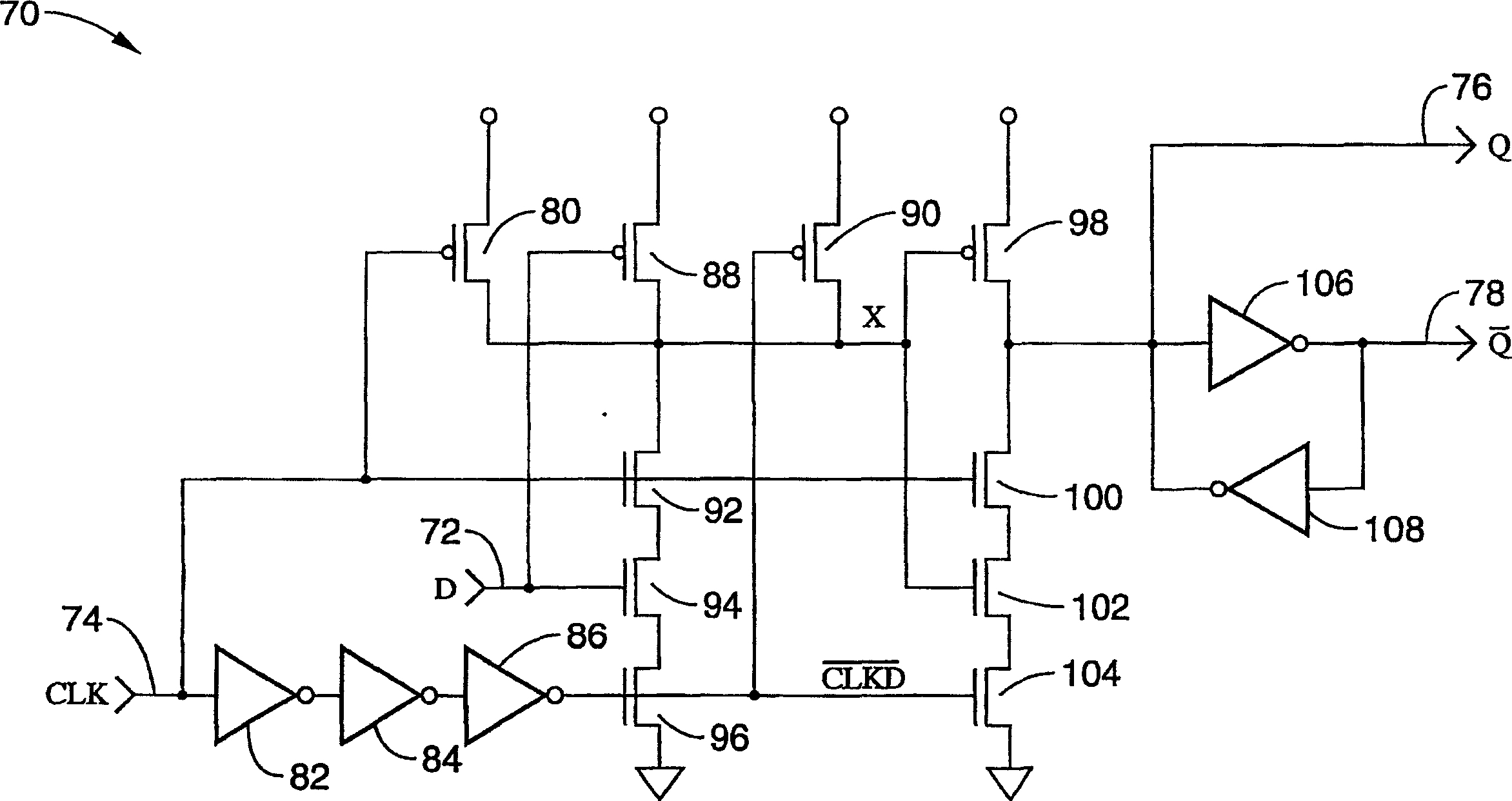 Event driven dynamic logic for reducing power consumption