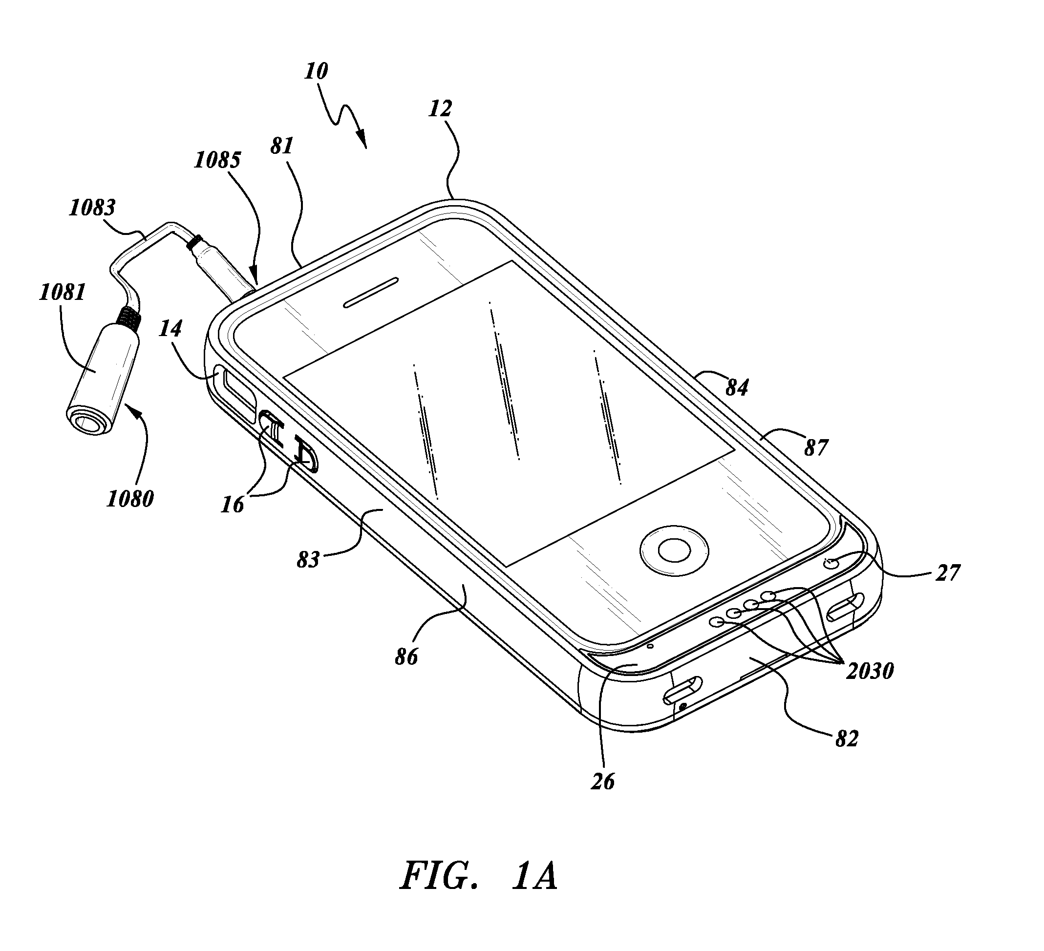 Protective case for mobile device with auxiliary battery and power control