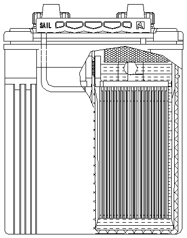 Explosion-proof lead-acid storage battery