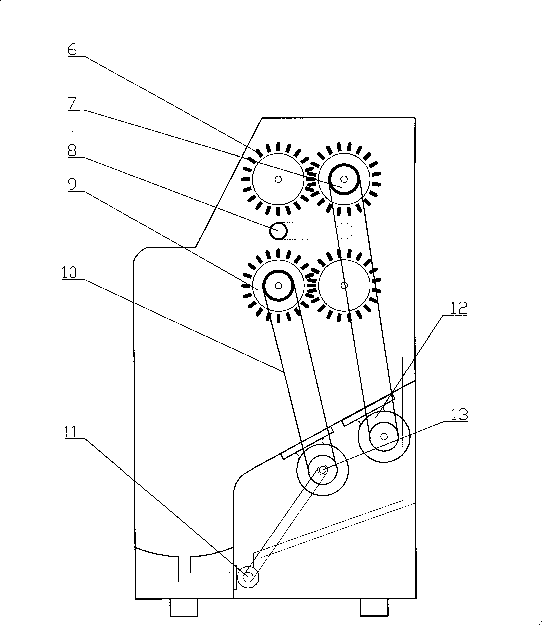 Roller brush laundry machine