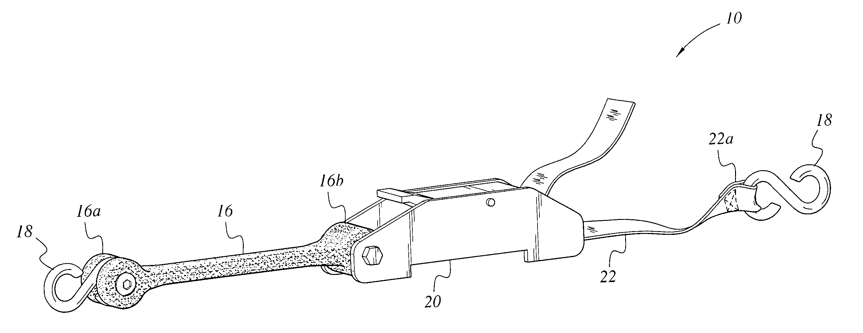 Self-adjusting tie-down strap