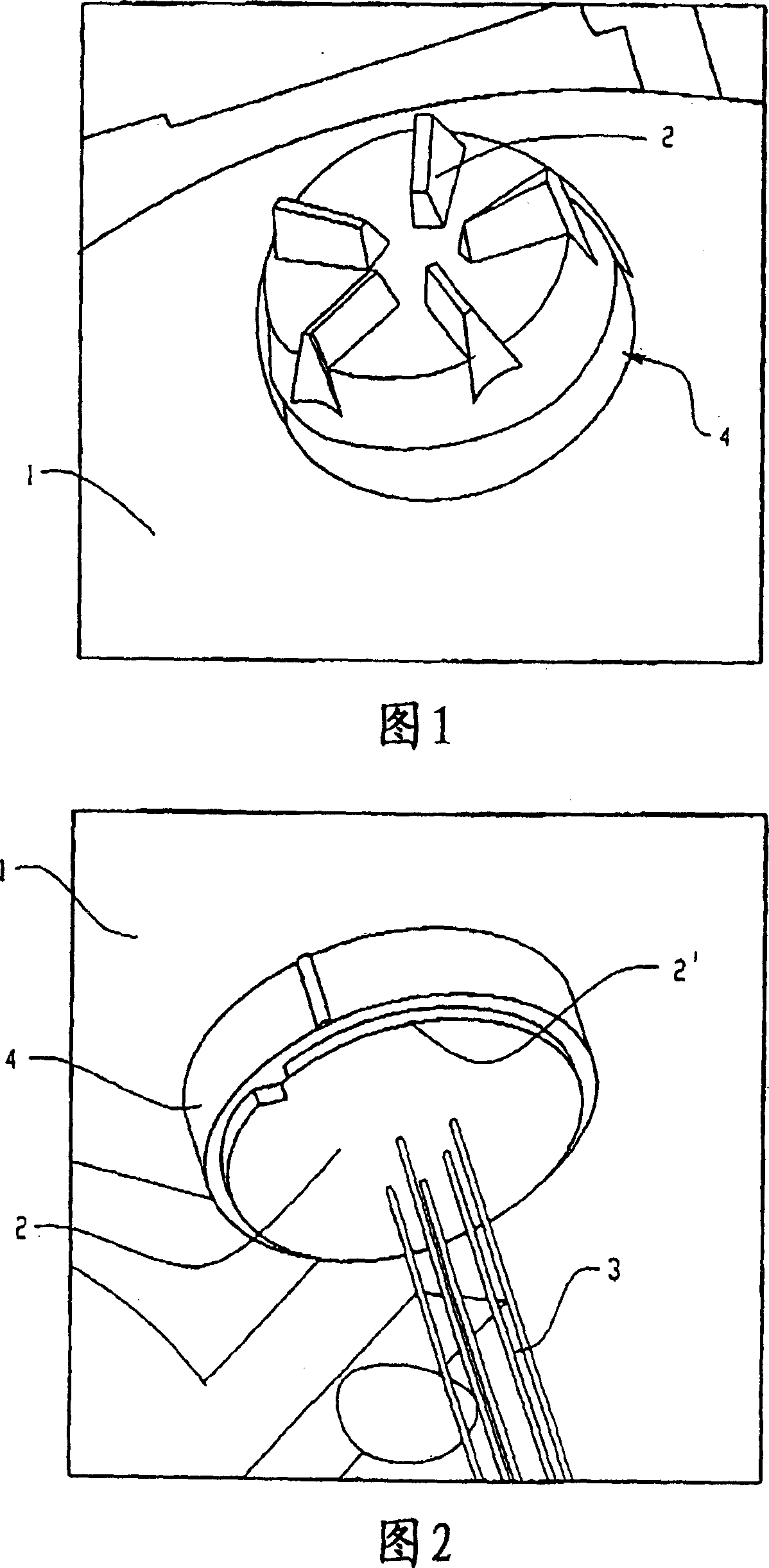 Device for fixing the control elements of hearing devices or hearing aids