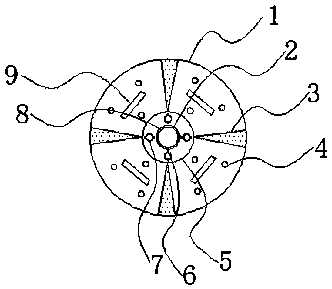 A conveniently installed automobile brake disc structure