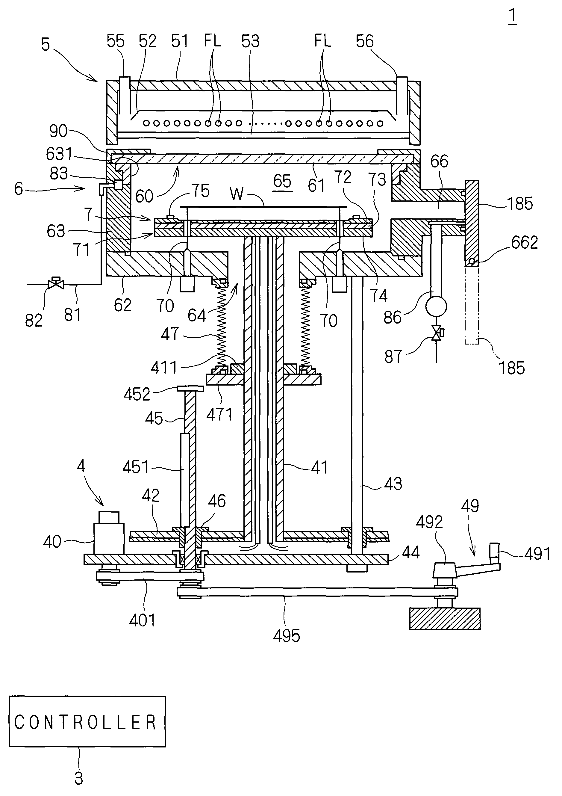 Heat treatment apparatus and method for heating substrate by light irradiation