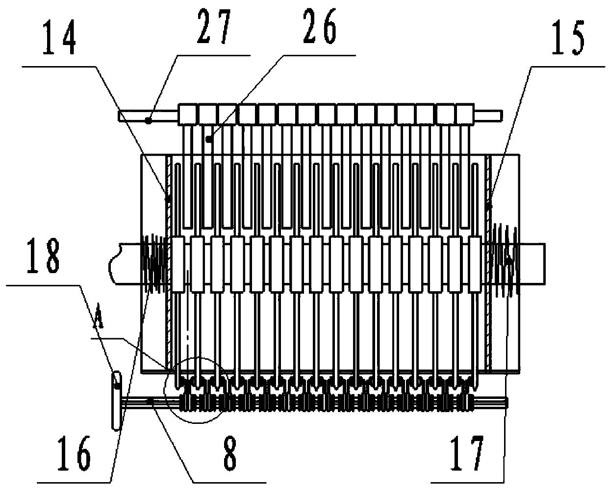 A kind of medicinal material slicing device with adjustable manual thickness