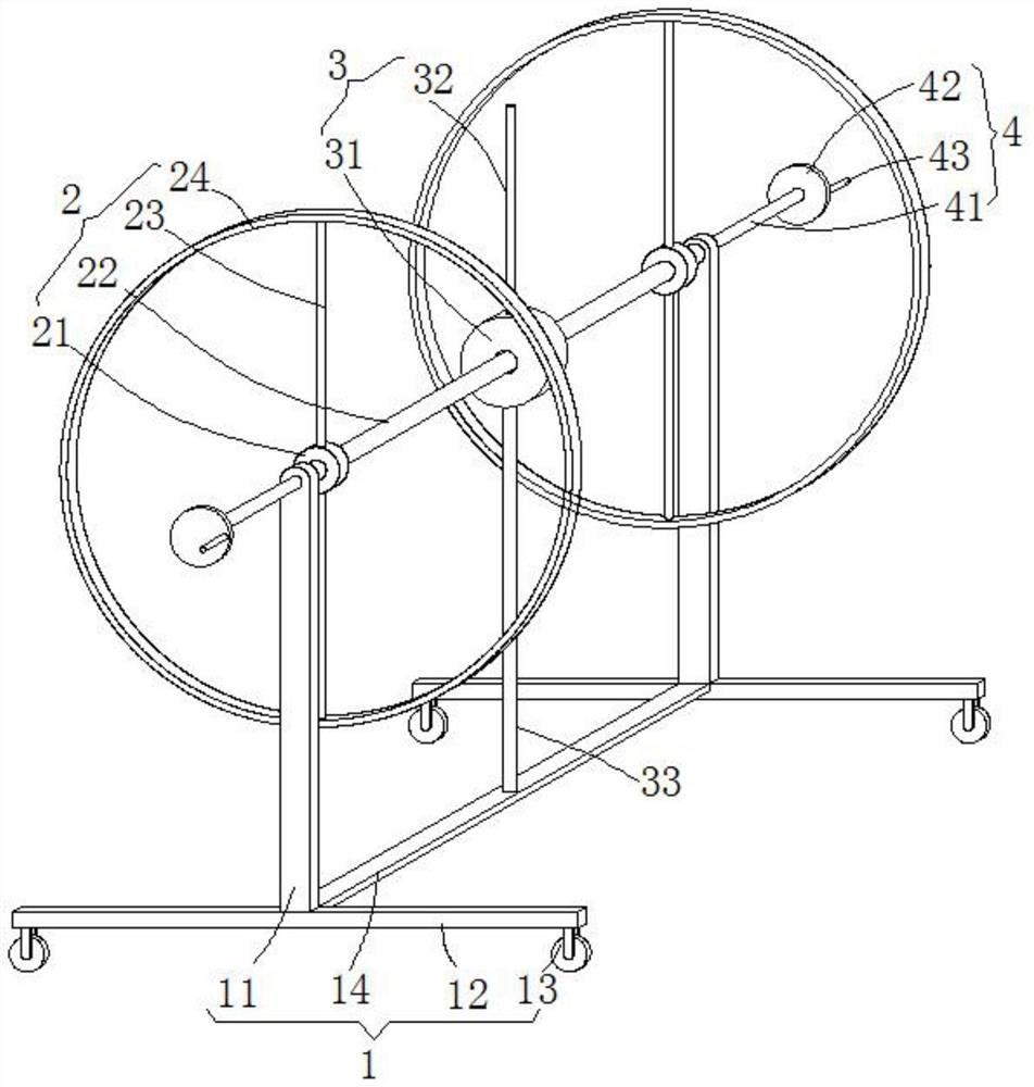 Electrical engineering pay-off positioning device