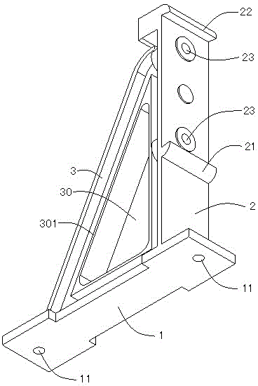 Support device for outdoor curtain wall billboard