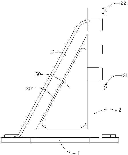 Support device for outdoor curtain wall billboard