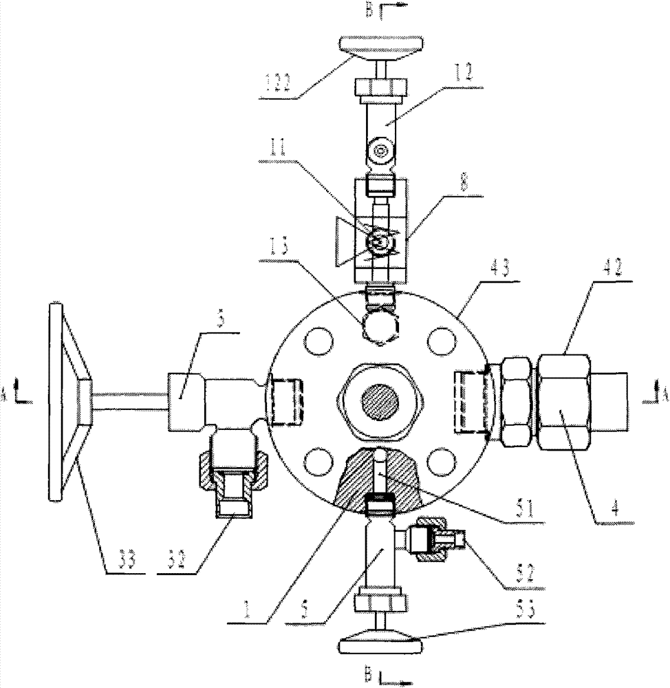 Bottle valve of marine air bottle