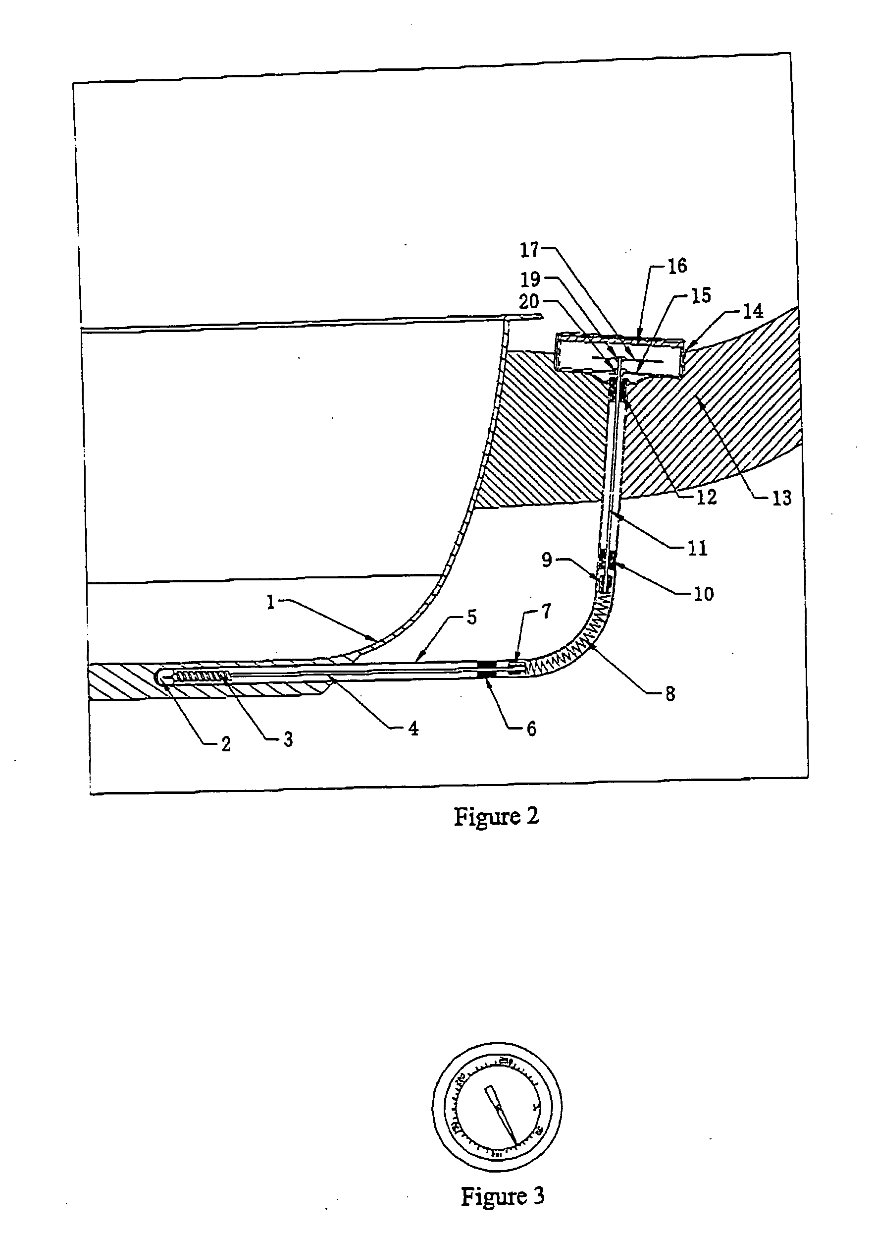 Pan with temperature displaying