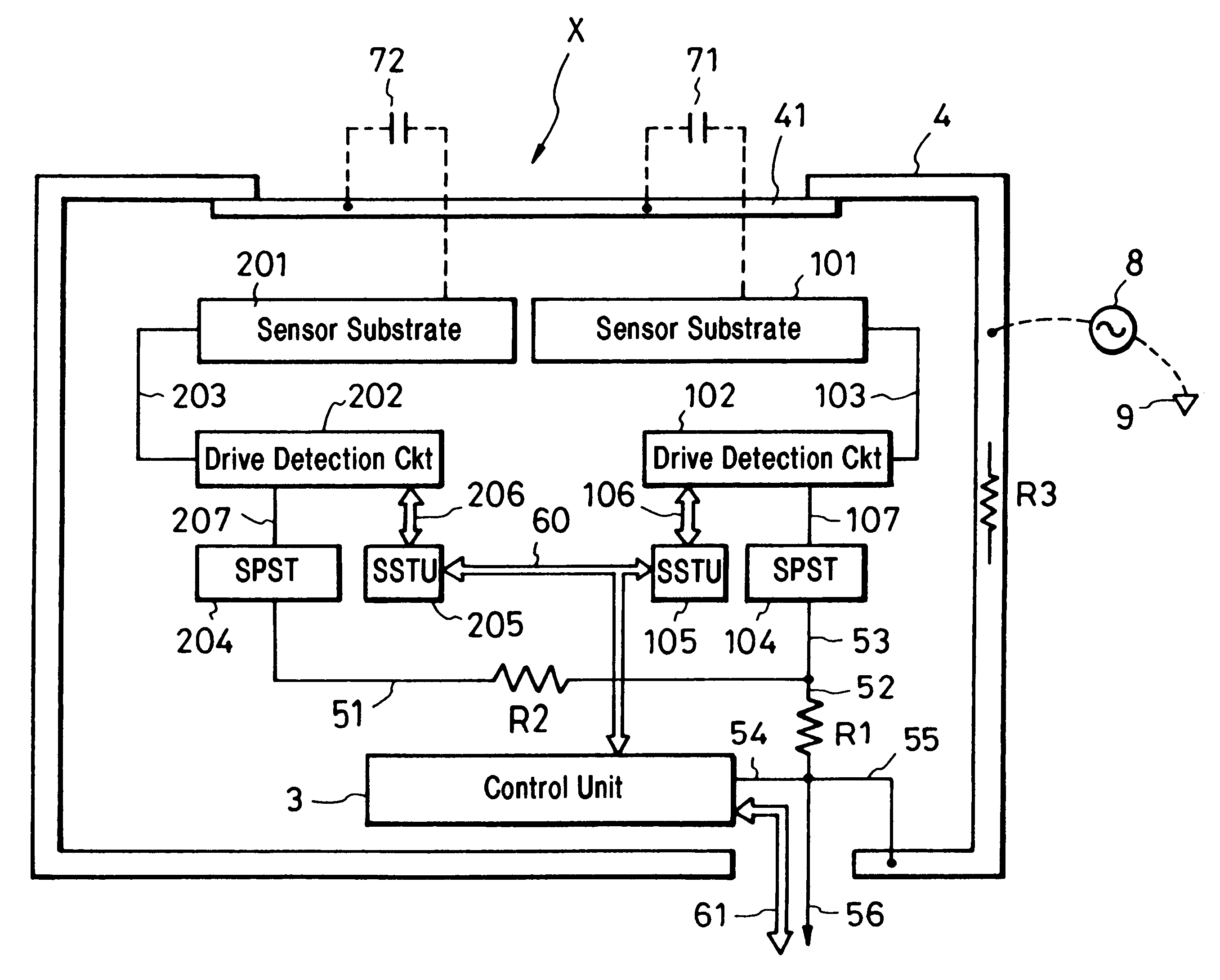 Photoelectric conversion apparatus having drive detection capabilities