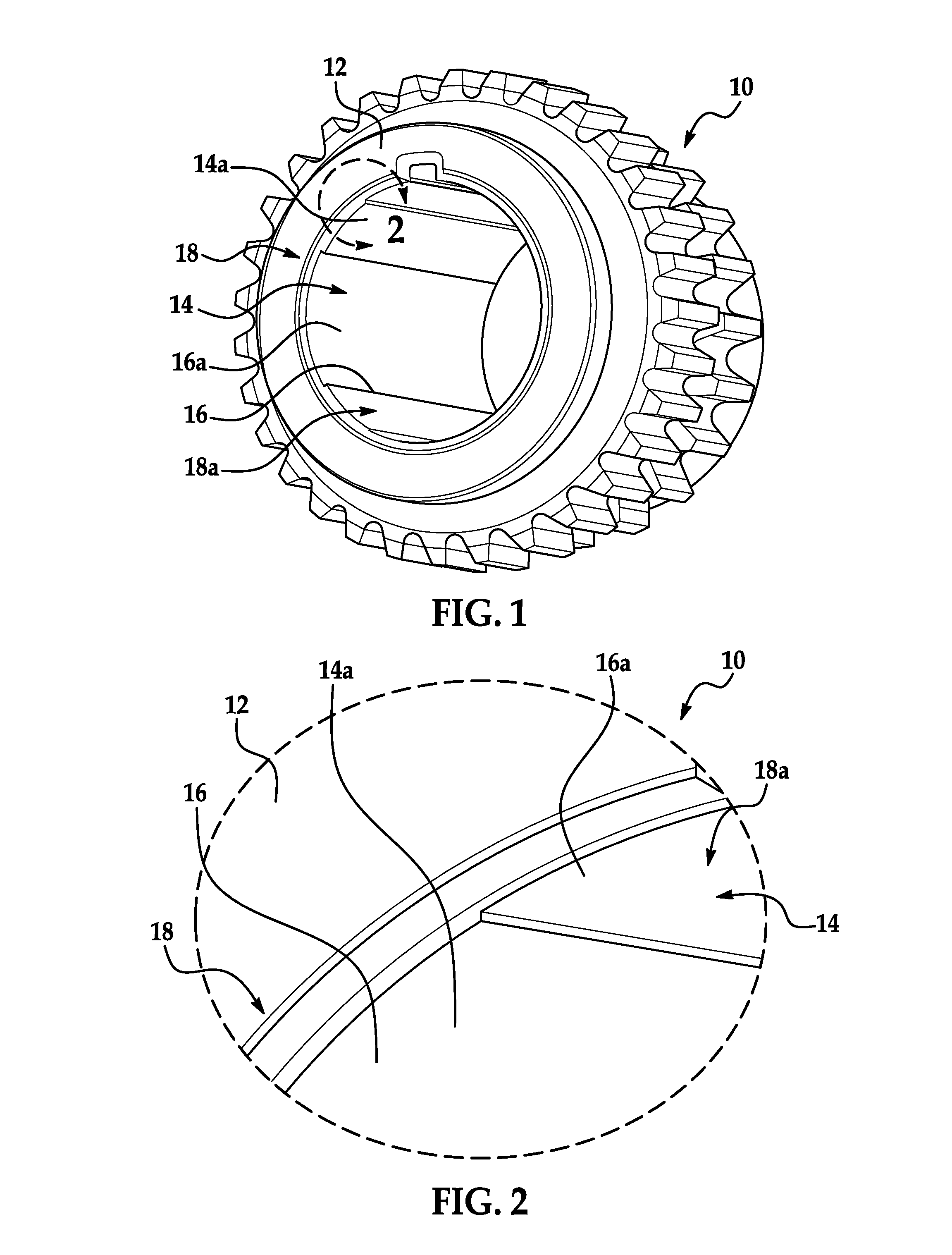 Fluted sprocket/cog bore for reduced machining cycle times and reduced tool wear