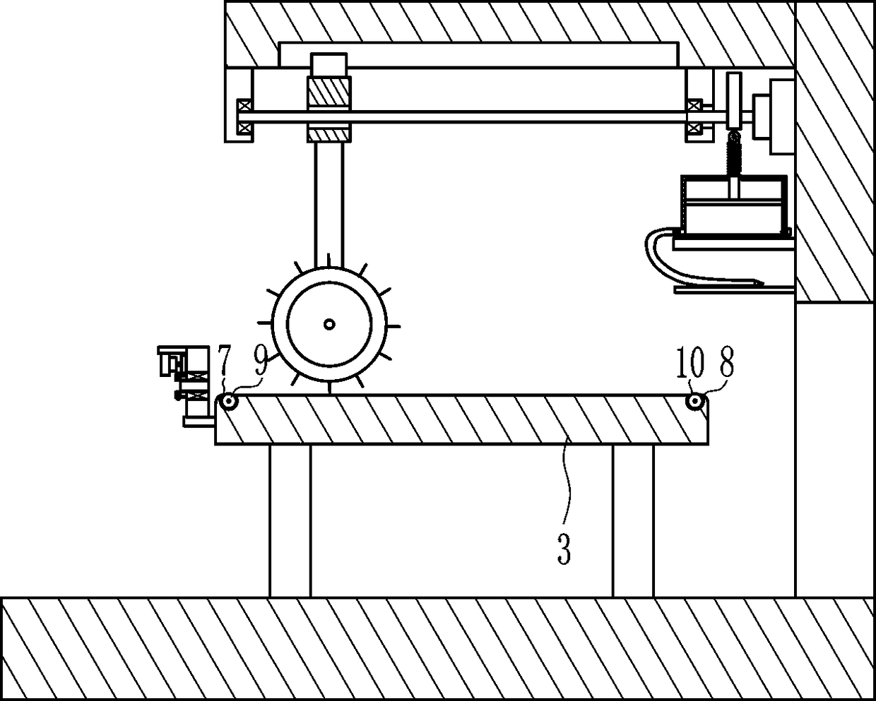 Round iron bar rust removal device