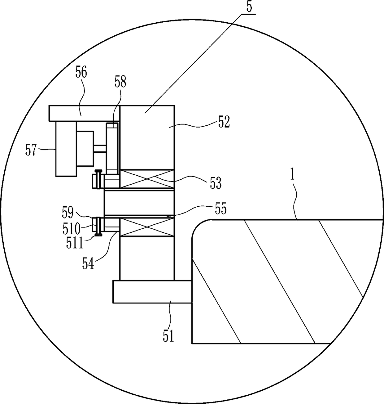 Round iron bar rust removal device