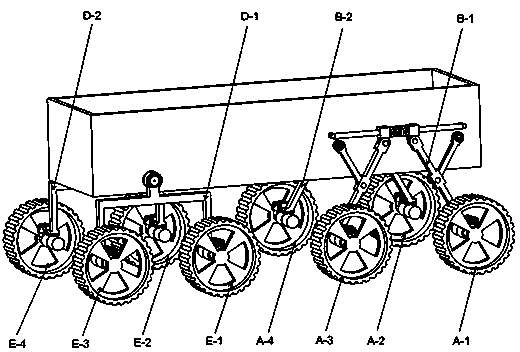 Eight-wheel obstacle-crossing transporting robot