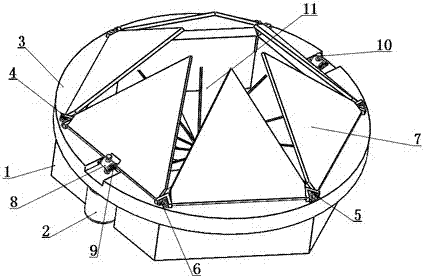 Ventilating fan provided with linkage type air valve