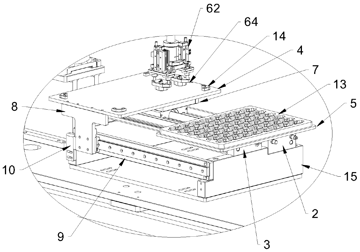 Large material plate replacing device