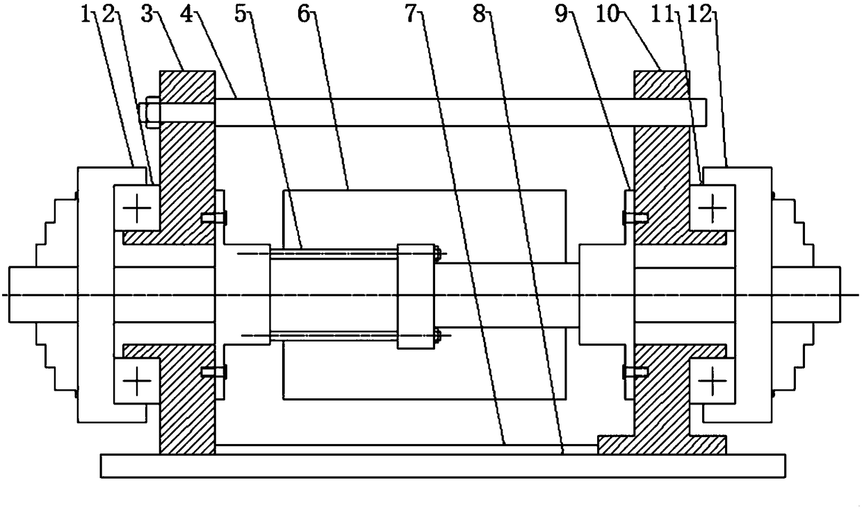 Prestressed laser cladding crack suppressing method and device of shaft sleeve part