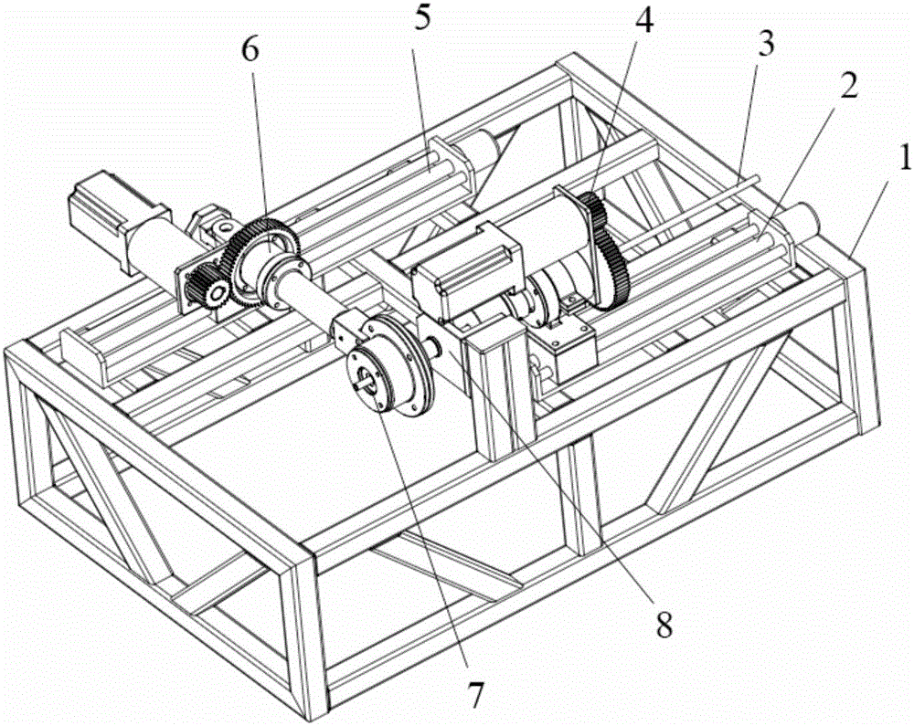 Space pipe fitting flexible bending and torsion forming device