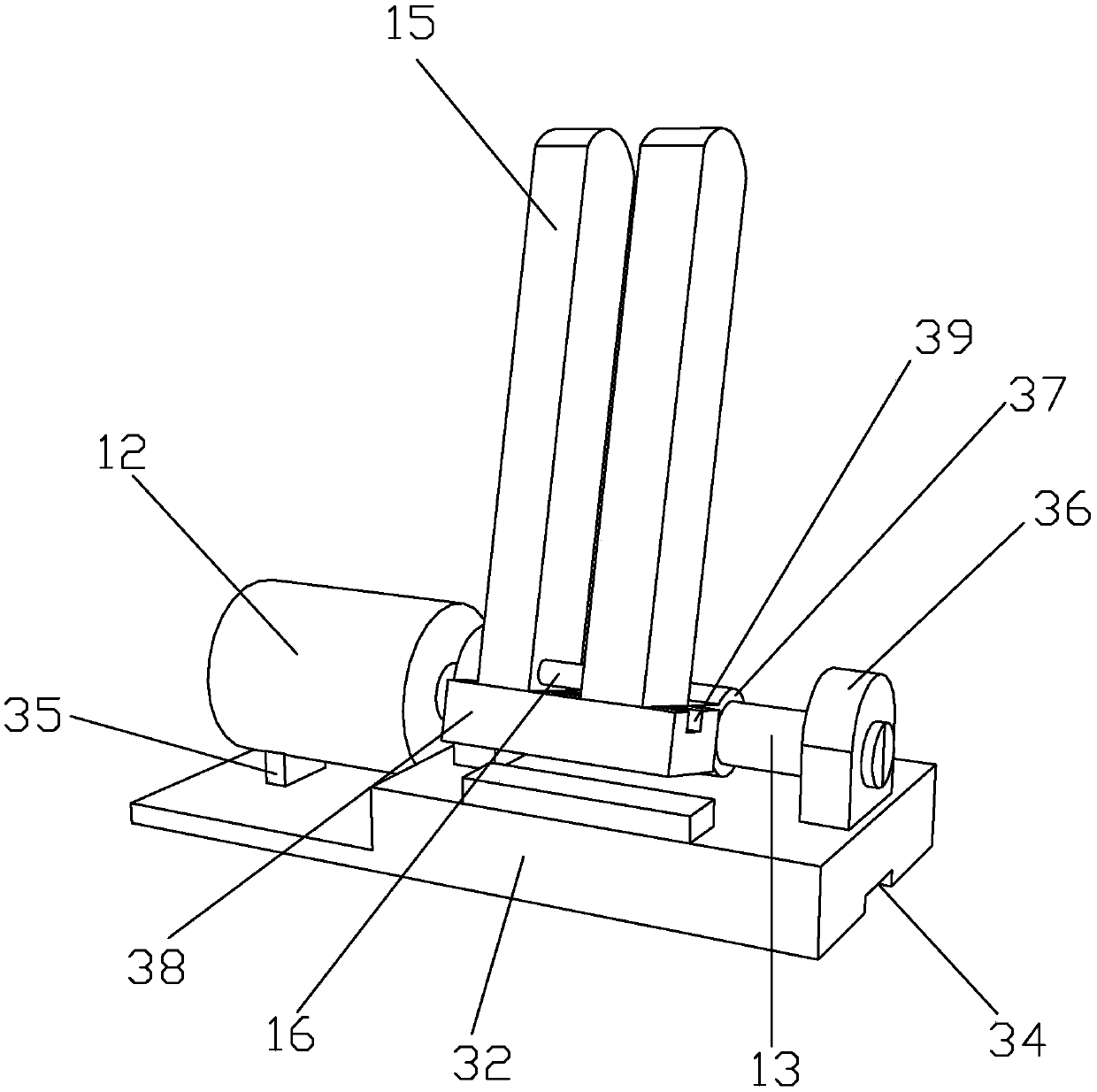 Circle grinding device used for producing hardware fittings