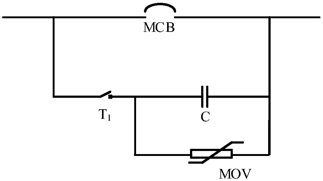 Direct-current circuit breaker for low-voltage direct current